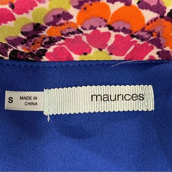 Maurice’s Vibrant Blue Paisley print Maxi Dress with straps - Picture 8 of 13